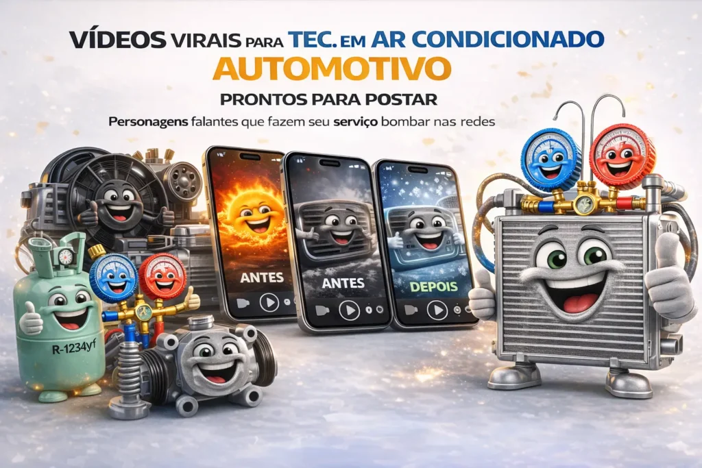 Kit de mídias para Técnicos em Ar Condicionado Automotivo
